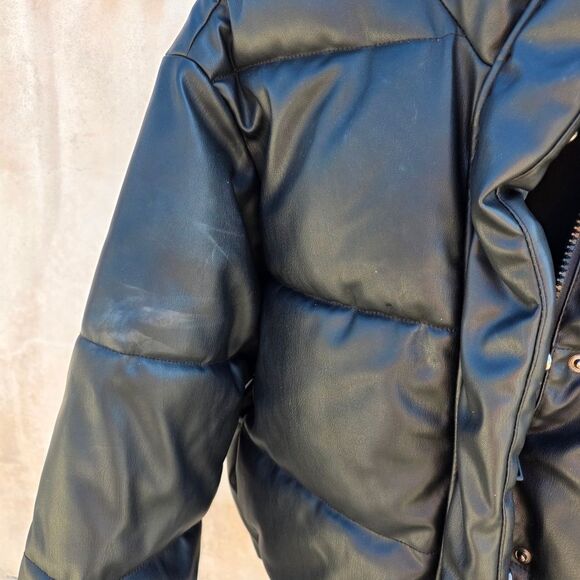 Bloggers Favorite Zara Faux Leather Puffer Jacket - Picture 3 of 8